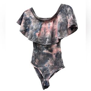 Rue 21 off The Shoulders Ruffle Trim Bodysuit